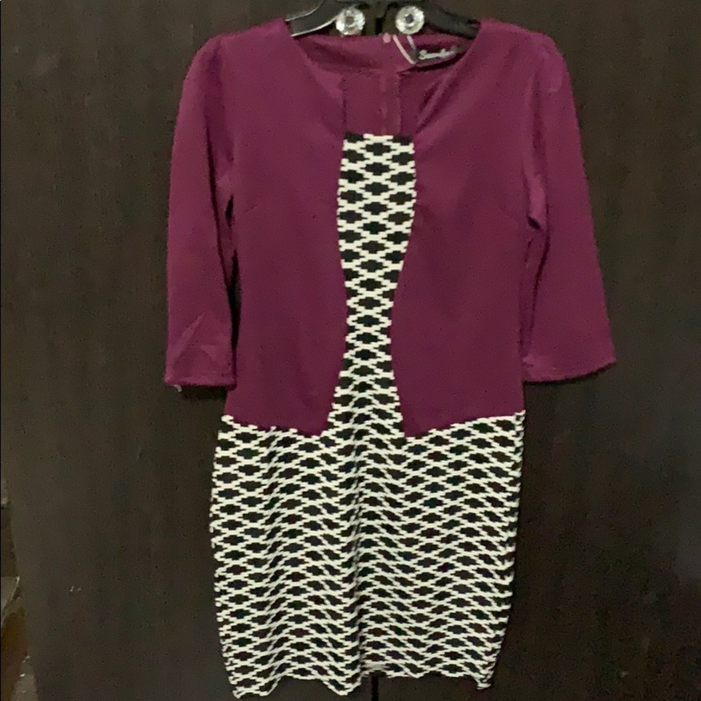 Royal plum dress